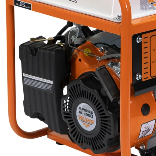 Generator curent electric Ruris R-Power GE 1000, 1000 W, 3 CP, 4 timpi, benzina, 15 h autonomie maxima