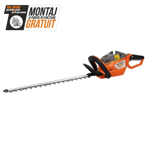 Foarfeca electrica pe acumulator pentru gard viu RURIS RF 5345e, 200 Wh, lungime lama 610 mm, maner rotativ, fara acumulator, fara incarcator