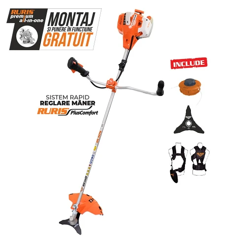 Motocoasa de umar RURIS RR360, Motor KHUMMA, 2.4 CP