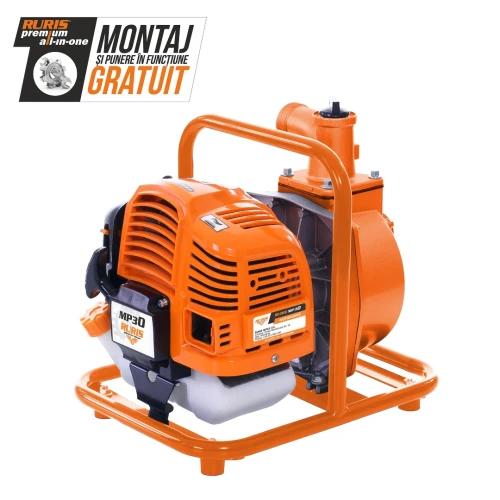 Motopompa apa curata Ruris MP30, 1.7 CP, 52 CC, 15 mc/h debit apa