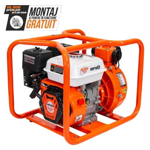 Motopompa apa curata Ruris MP90, 7 CP, 212 CC, 4 timpi, 30 mc/h
