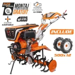 Motocultor RURIS 1001KSD Start, motor diesel, 408 CC, 11 CP, roti cauciuc 5.00-12