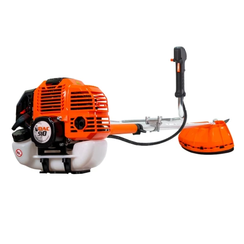 Motocoasa de umar RURIS DAC 510, motor benzina 2T, 62 CC, 3.5 CP, diametru taiere 250 mm, cu disc de tuns iarba cu 3 dinti, 8 dinti, 80 dinti Vidia
