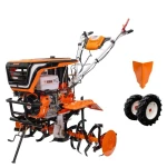 Motocultor Ruris 918K, 18 CP, 460 CC, 4 timpi, 3 viteze, 1100 mm latime lucru