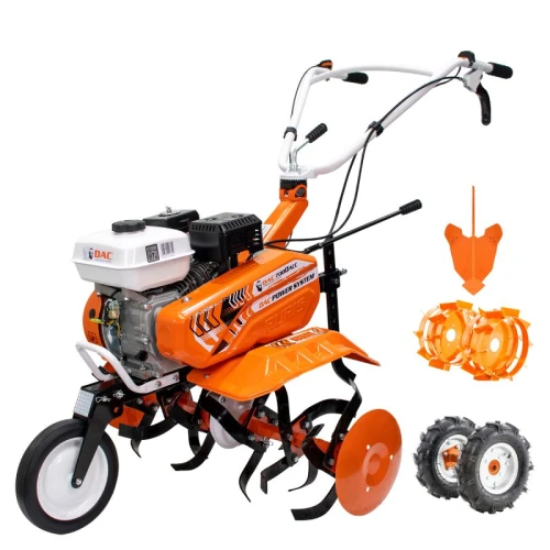 Motosapa RURIS 7CP DAC 7000ACC1, roti cauciuc, roti metalice 300 fara manicot, rarita ajustabila