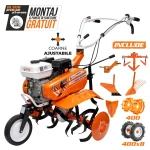 Motosapa RURIS DAC 7000ACC3, roti cauciuc 4.00-8, rarita, plug, adaptor, dispozitiv scos cartofi, roti metalice 400, cultivator