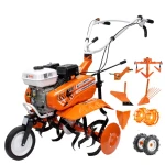 Motosapa RURIS DAC 7000ACC3, roti cauciuc 4.00-8, rarita, plug, adaptor, dispozitiv scos cartofi, roti metalice 400, cultivator