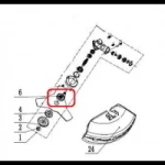 Blocator RURIS PS309-1-29, pentru motocoasa Ruris 309