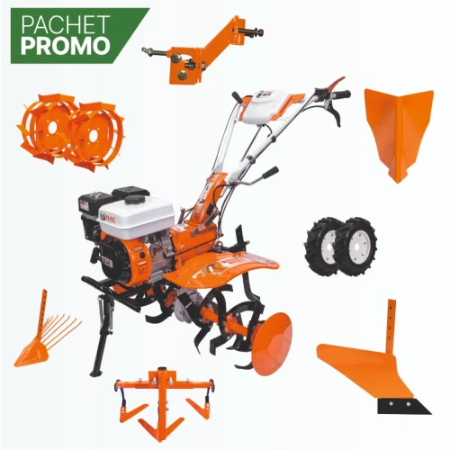 Pachet Motosapatoare DAC 185 (8.5 CP) + Accesorii TS103 – Gospodăria complet echipată