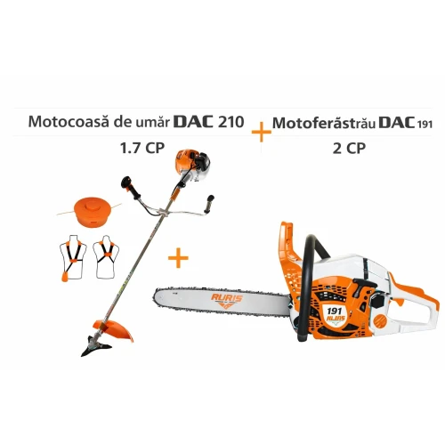 Pachet istet (Motocoasa DAC 210+ Motoferastrau RURIS 191)