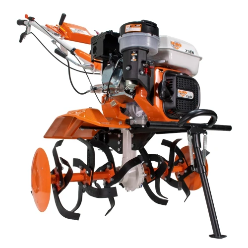 Motocultor RURIS 731K, 8.5 CP, 4 timpi, 83 cm latime lucru, reductor fonta, 3.6 l, benzina, roti cauciuc, rarita, roti metalice