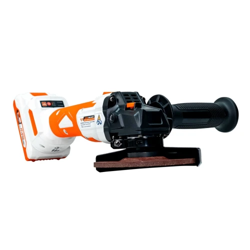 Polizor Unghiular Pe Acumulator Ruris Rmx4125 Power Alfa Up {Contine Acumulator 4Ah+Incarcator}