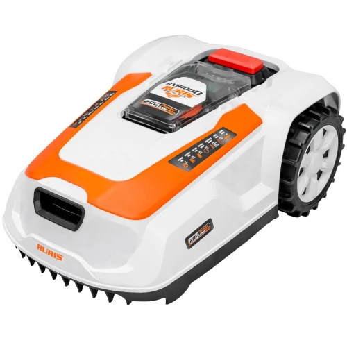 Robot de tuns gazon RURIS RXR1000 ,acumulator Li-Ion, 20V, 5Ah, panta 20 grade