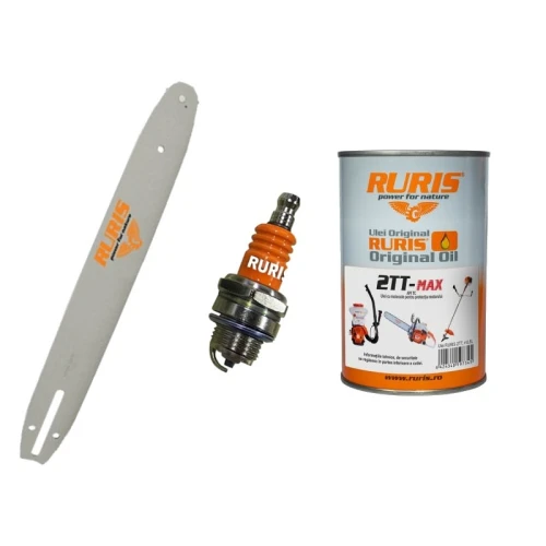 Sina 40 cm, 3/8 1.3 + Bujie Bujie RURIS 2T + Ulei 500ml 2TT-MAX