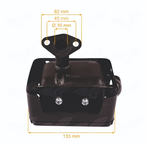 Toba esapament RURIS PS168f-11-1, pentru motosapa Ruris, Dac, Zimbru, Gigant