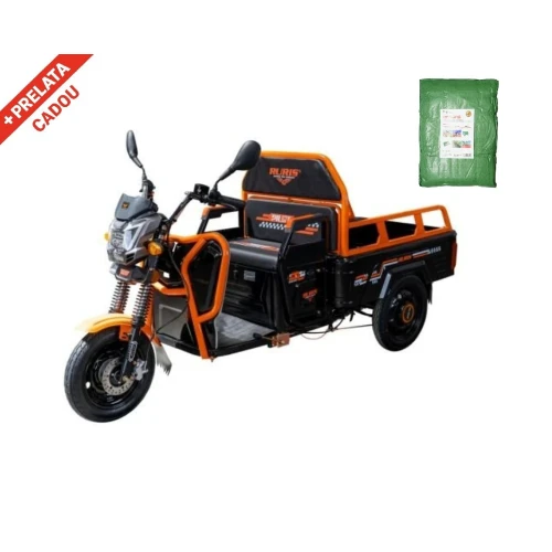 Triciclu Electric Cargo Ruris Pilot3110N,Motor Electric 2000W, Baterie 72V 32Ah, negru + CADOU