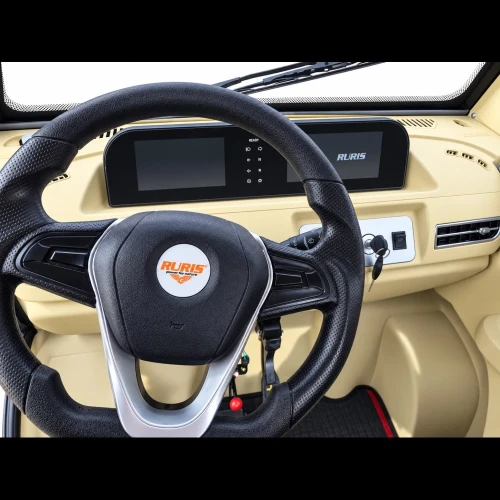 Triciclu electric pick-up RURIS PILOT 5000SA PURE WHITE, putere maxima 4900 W, autonomie pana la 130 km, cu volan, viteza maxima de 25 km/h, conform reglementarilor UE, fara permis