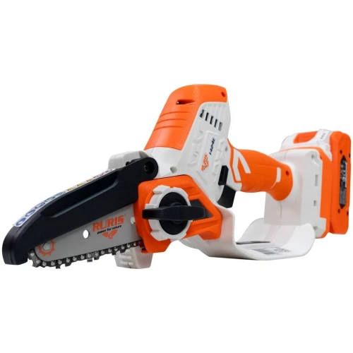 Electroferastrau telescopic pe acumulator RURIS 1424e, 20V, sina 10 cm, lant 3/8 inch, 1.3 mm, lungime brat 129-170 cm, (nu contine acumulator si incarcator)