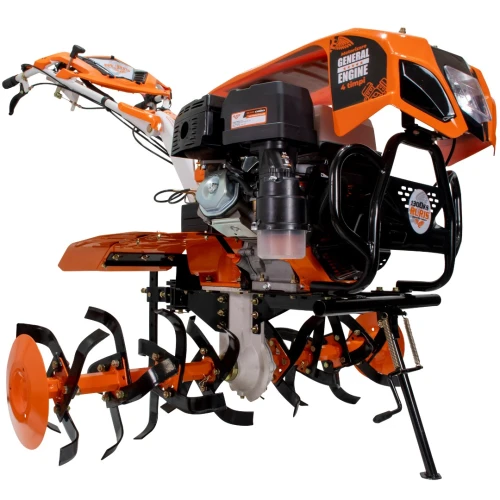 Motocultor RURIS 1300KS, benzina, 13CP, roti de cauciuc, roti metalice, plug reversibil, 
