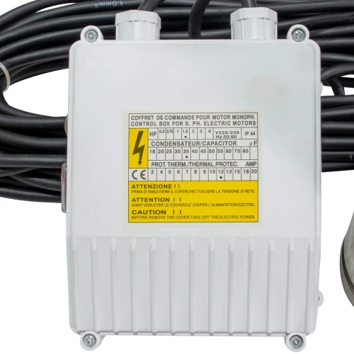 Pompa submersibila apa curata de adancime Ruris Aqua 104,corp inox, 1100 W, 1.8m³/h debit apa