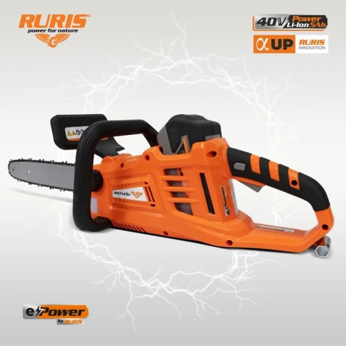 Drujba pe acumulator RURIS RM 3545e, putere 200 Wh, lungime sina 35 cm, fara acumulator, fara incarcator