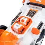 Masina de tuns gazon pe Acumulator RURIS RXI 4344e power alfa up (contine 2 acumulatori+incarcator dublu) + CADOU Palmari PIELE COMPLET (elastic) (12pcs)