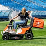 Tractor de Tuns Gazon Ruris RX EXPLORER 920M Benzina 16CP Capacitate Colectare 280L