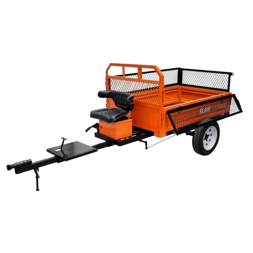 Remorca pentru motocultor RURIS 750SA cu capacitate de încărcare 750 kg si sistem de basculare