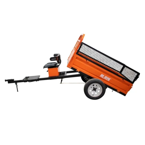 Remorca pentru motocultor RURIS 750SA cu capacitate de încărcare 750 kg si sistem de basculare