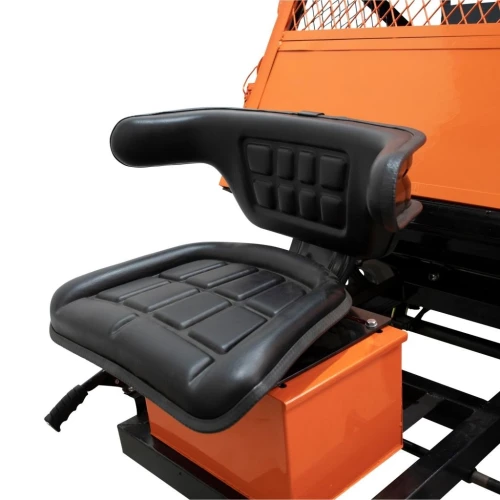 Remorca pentru motocultor RURIS 750SA cu capacitate de încărcare 750 kg si sistem de basculare