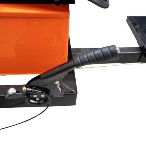 Remorca pentru motocultor RURIS 750SA cu capacitate de încărcare 750 kg si sistem de basculare