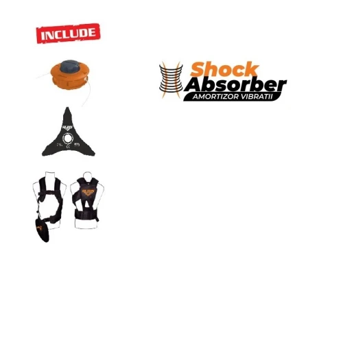 Motocoasa de umar RURIS RR400C, Motor KHUMMA, 2.8 CP