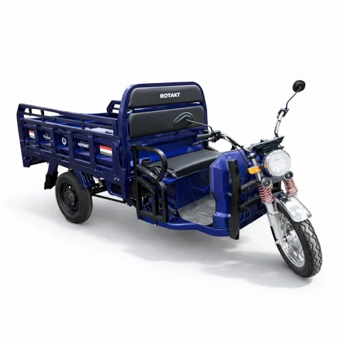  Triciclu Transport Marfa Rotakt Goliat Plus, Motor 2000W, Autonomie Până la 68 km, Fara Permis (CIV inclus)