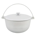 Ceaun tuci aluminiu alimentar cu capac, capacitate 10 litri ROTOR