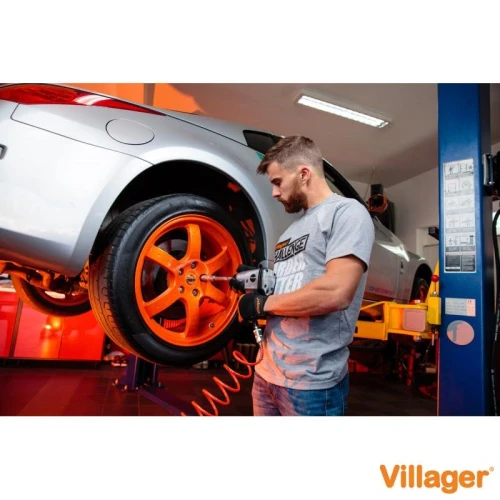 Set pistol pneumatic de insurubat cu impact VILLAGER WF 002 A, 312 Nm, cu accesorii incluse