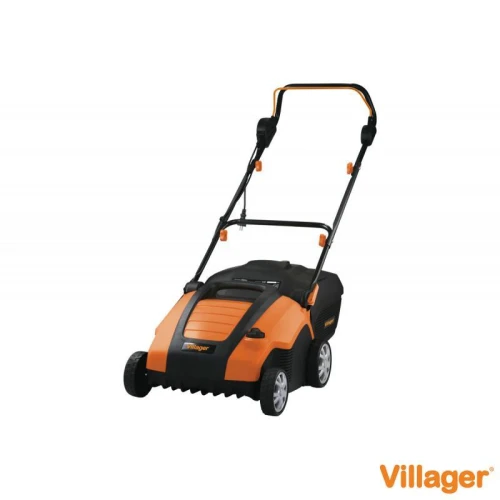 Scarificator / aerator gazon, electric, VILLAGER VAS 1500 P, 1500 W, 6 nivele de inaltime, sac colector 50 L