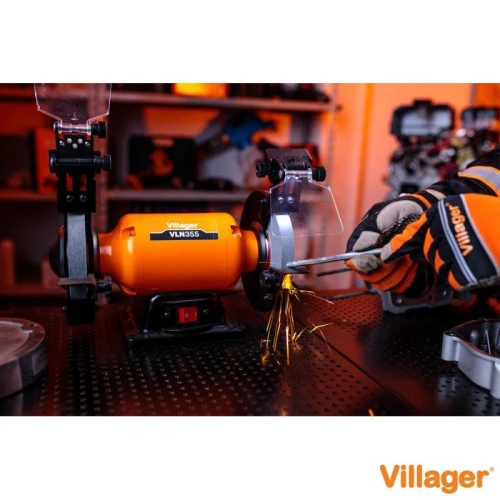 Polizor de banc cu piatra VILLAGER VLN 355, 400 W