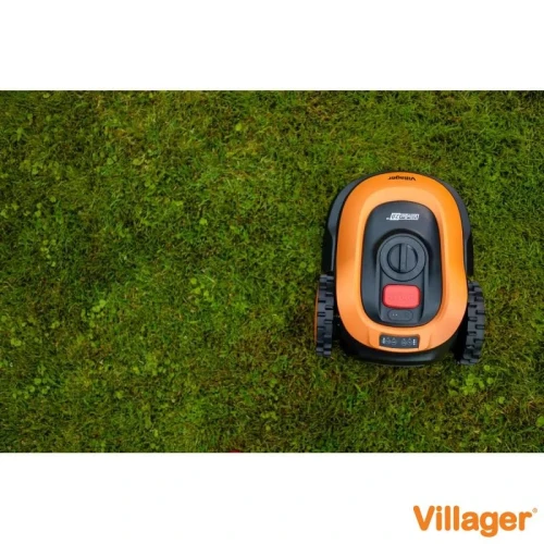 Robot de tuns iarba VILLAGER Villybot 2.0, cu acumulator Li-ion, 18 V, 2.5 Ah, latime de taiere 18 cm