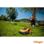 Robot de tuns iarba VILLAGER Villybot 2.0, cu acumulator Li-ion, 18 V, 2.5 Ah, latime de taiere 18 cm