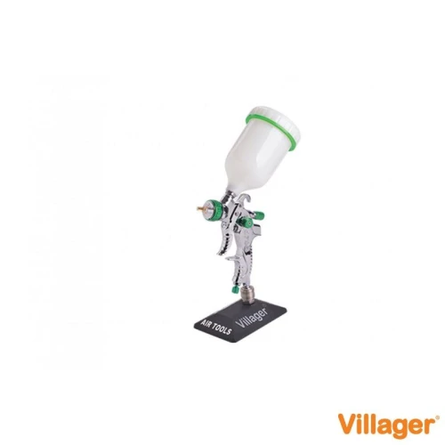 Pistol de vopsit pneumatic VILLAGER VAT 601 A, 0.6 L, cupa sus