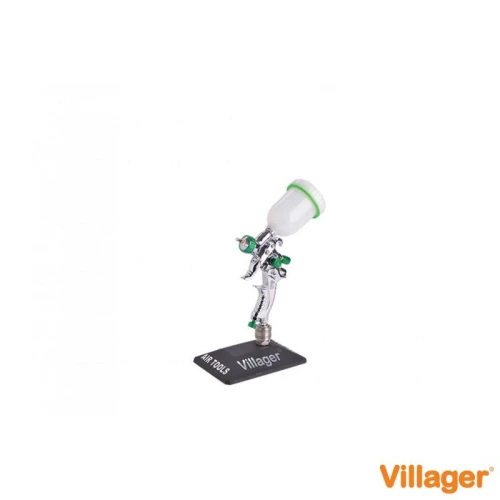 Pistol de vopsit pneumatic VILLAGER VAT 602 A, 0.1 L, cupa sus