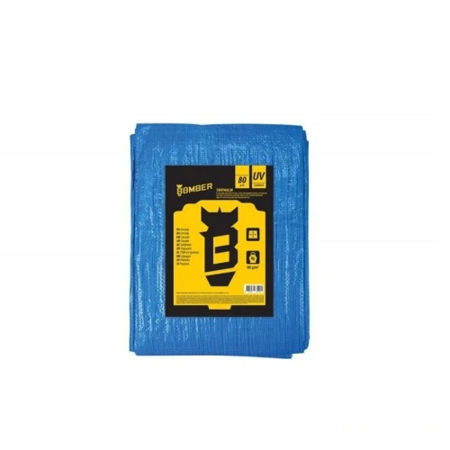 Prelata impermeabila BOMBER Villager 074663, albastru, 4 x 6 m, 80 g/mp