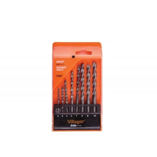 Set burghie pentru zidarie VILLAGER IMPACT LINE DMA-SET, 8 bucati
