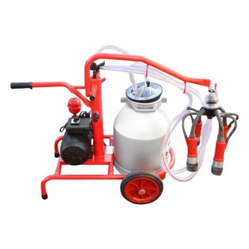 Aparat de muls vaci 1 post bidon 30L aluminiu cu vid in cadru(vacuum) Breckner Germany