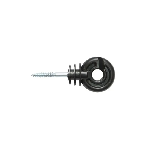 Izolator inelar PP ECO negru mat pentru fir gard electric Breckner Germany