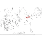 Suport picior adancime RURIS, PS731-1-29, pentru motocultor Ruris 731K