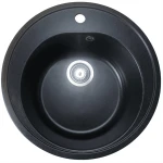 Chiuveta de bucătărie Elefant Premium Luna, Negru metalic , 510 mm