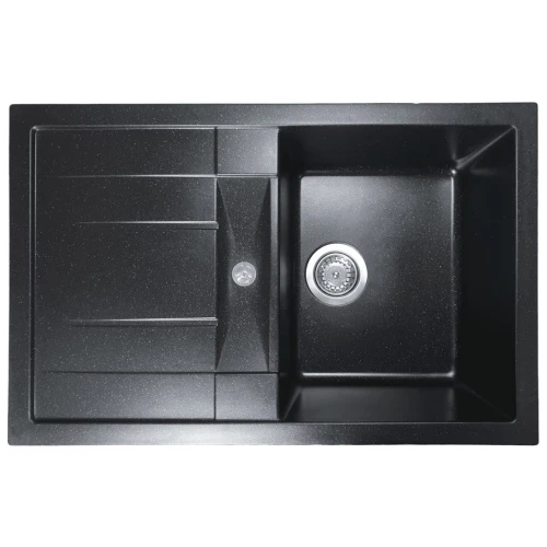 Chiuveta de bucătărie Elefant Premium Troya 7850 , Negru metalic 776x496 mm