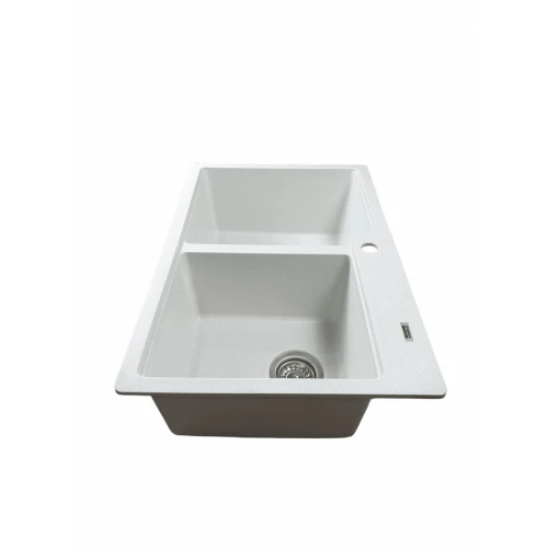 Chiuveta de bucătărie Elefant Premium Harmony , Alb, 775x495/420 mm