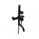 Coloana de dus Mixxus SUS-009-J NEGRU, 120 cm baterie si para, monocomanda, furtun flexibil